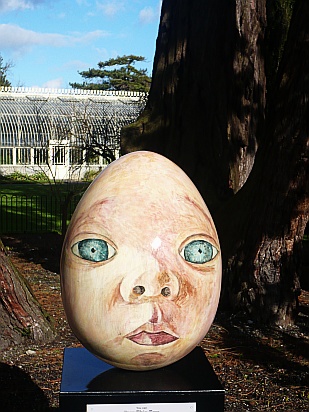 Easter egg face - Public Domain Photograph