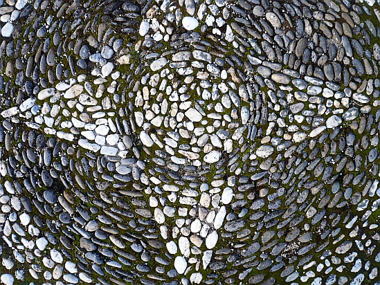 Stones pattern on ground - Public Domain Photograph