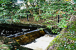 waterfall-beside-fence