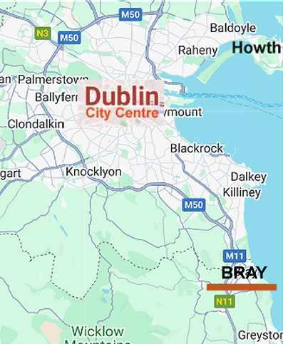 Dublin-Bray Map